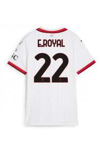 AC Milan Emerson Royal #22 Jalkapallovaatteet Naisten Vieraspaita 2024-25 Lyhythihainen